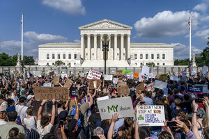 Majority of voters no longer trust Supreme Court. Up next The Trump case. CSMonitor